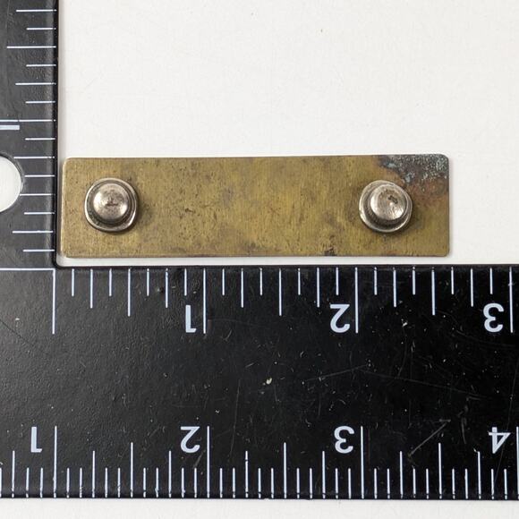 Vintage Japanese Technical Institute Name Badge Blue Enamel Metal 2" Dual Clutch - Picture 5 of 5